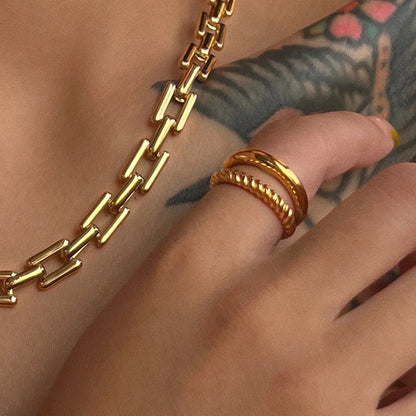 Layered Twist Ring